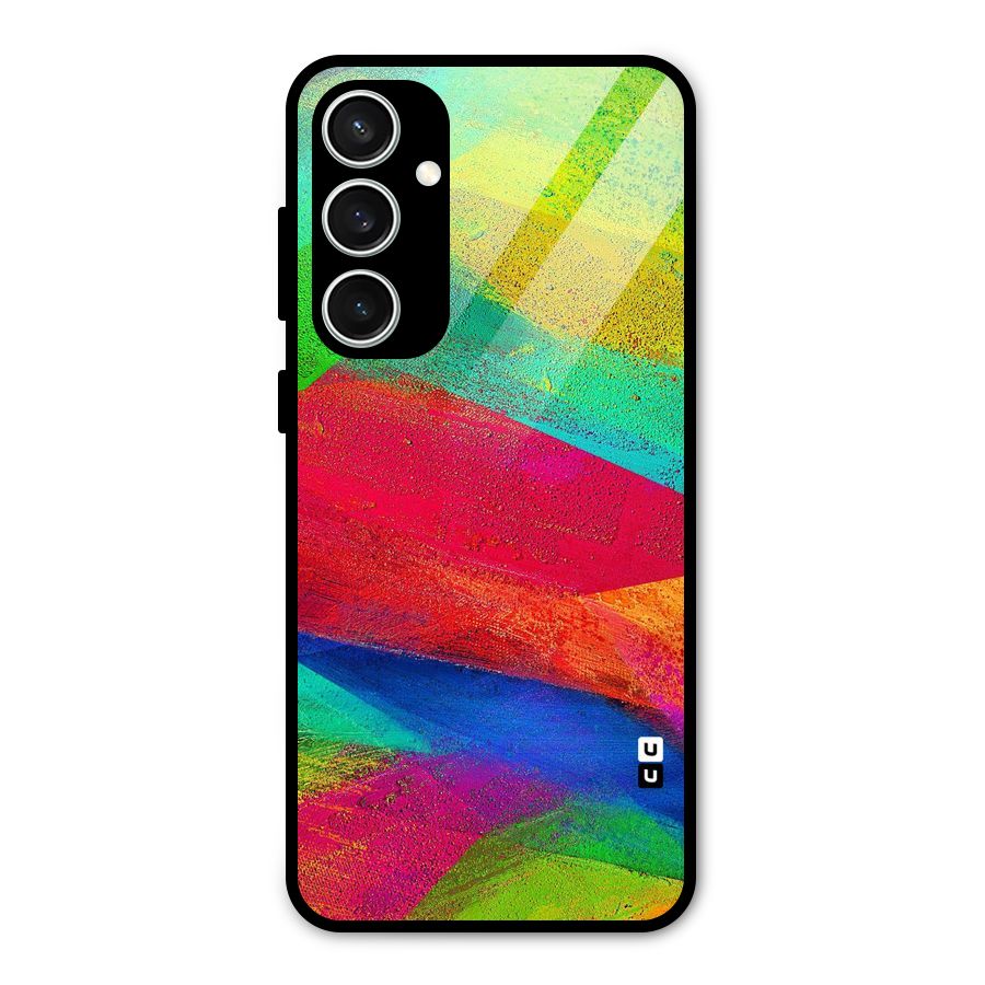 Paint Art Pattern Glass Back Case for Galaxy S23 FE