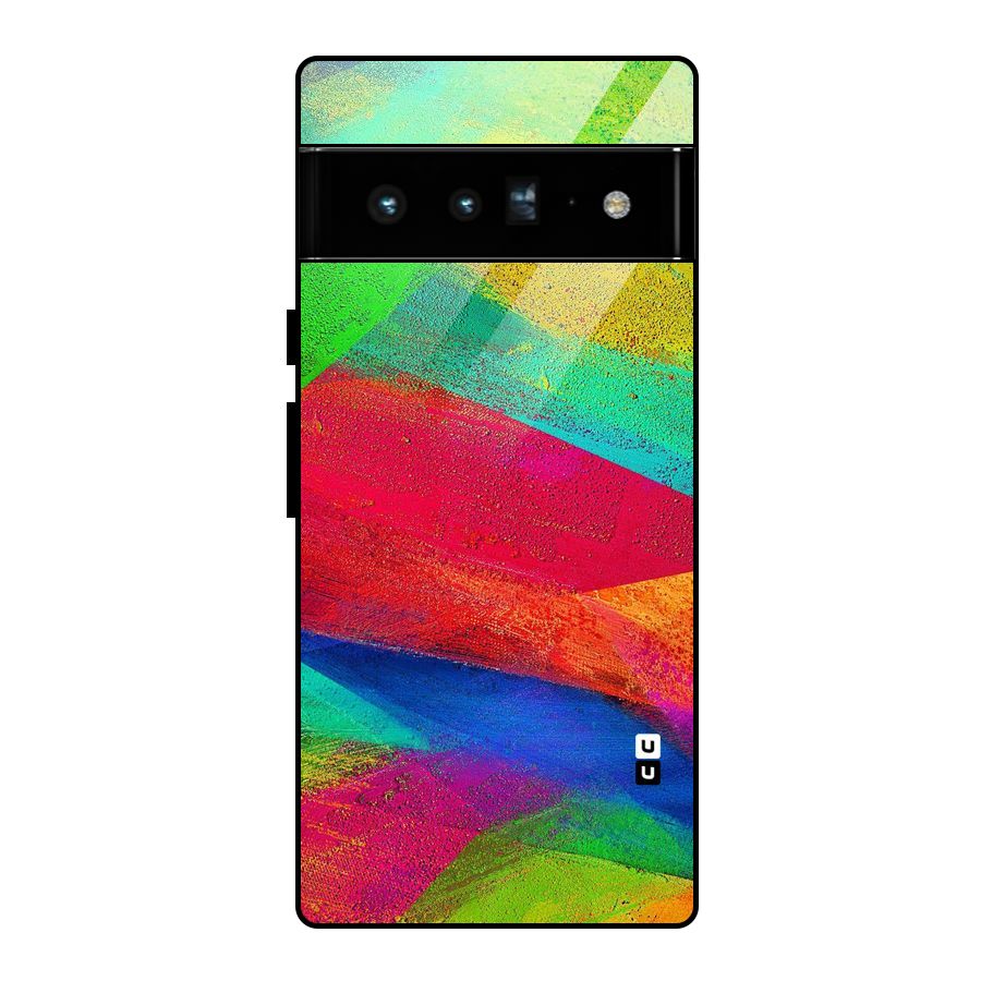 Paint Art Pattern Glass Back Case for Google Pixel 6 Pro