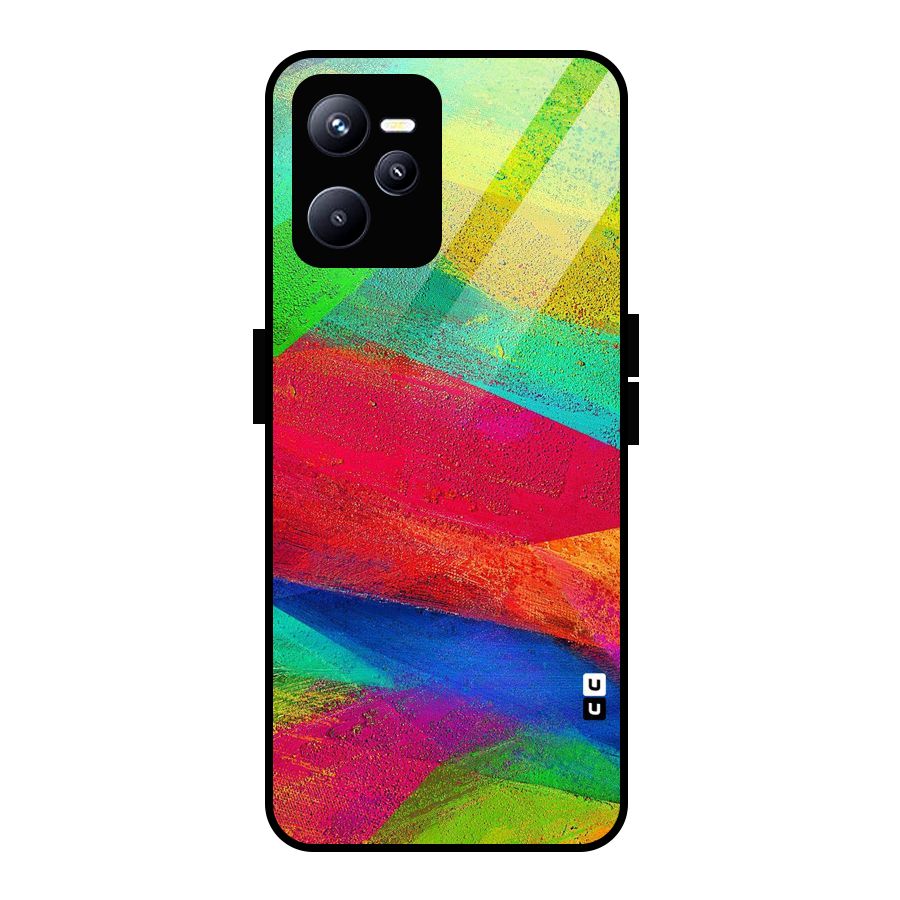 Paint Art Pattern Glass Back Case for Realme C35