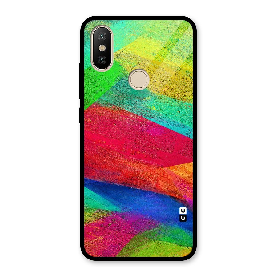 Paint Art Pattern Glass Back Case for Redmi A2