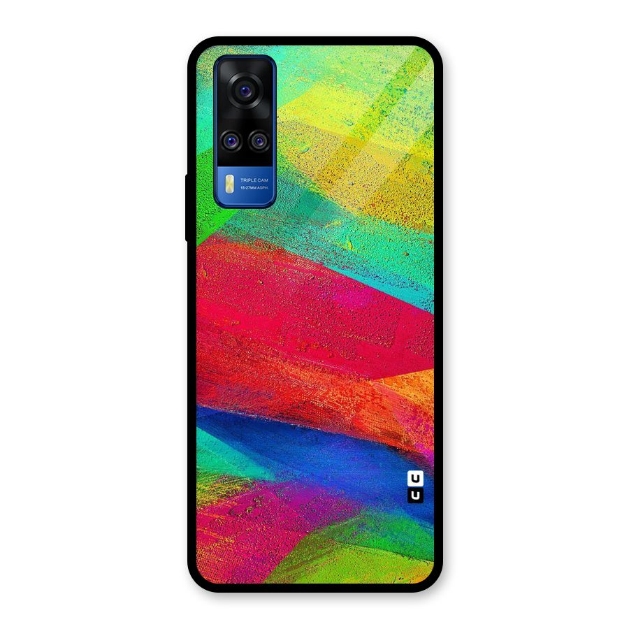 Paint Art Pattern Glass Back Case for Vivo Y31