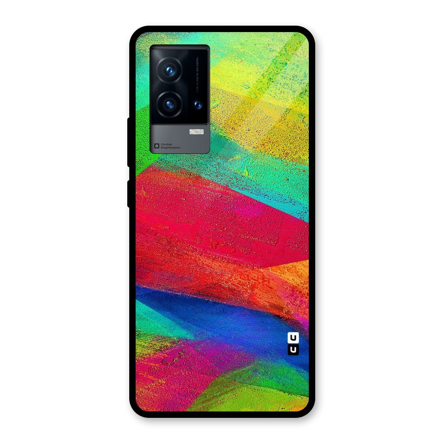 Paint Art Pattern Glass Back Case for iQOO 9 5G
