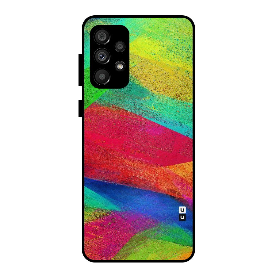 Paint Art Pattern Metal Back Case for Galaxy A73 5G