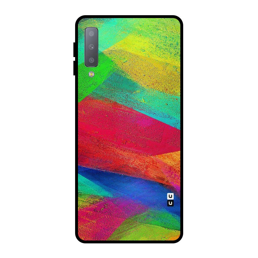 Paint Art Pattern Metal Back Case for Galaxy A7 (2018)