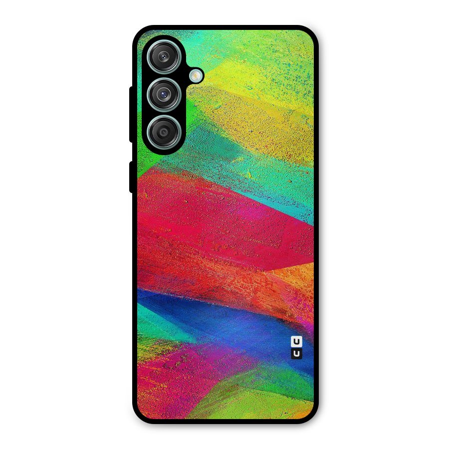 Paint Art Pattern Metal Back Case for Galaxy M55 5G