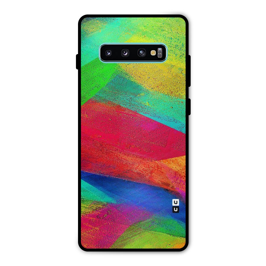 Paint Art Pattern Metal Back Case for Galaxy S10 Plus