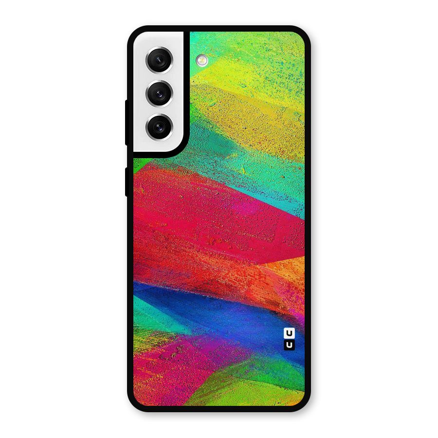 Paint Art Pattern Metal Back Case for Galaxy S21 FE 5G