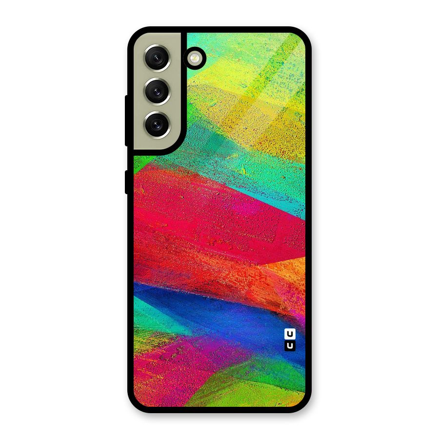 Paint Art Pattern Metal Back Case for Galaxy S21 FE 5G (2023)