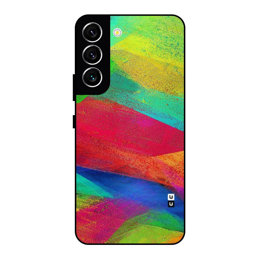 Paint Art Pattern Metal Back Case for Galaxy S22 5G