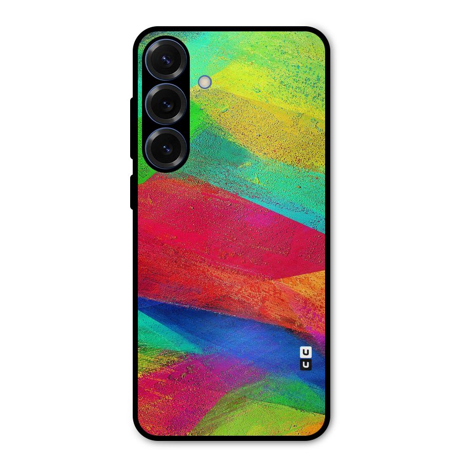 Paint Art Pattern Metal Back Case for Galaxy S25 Plus