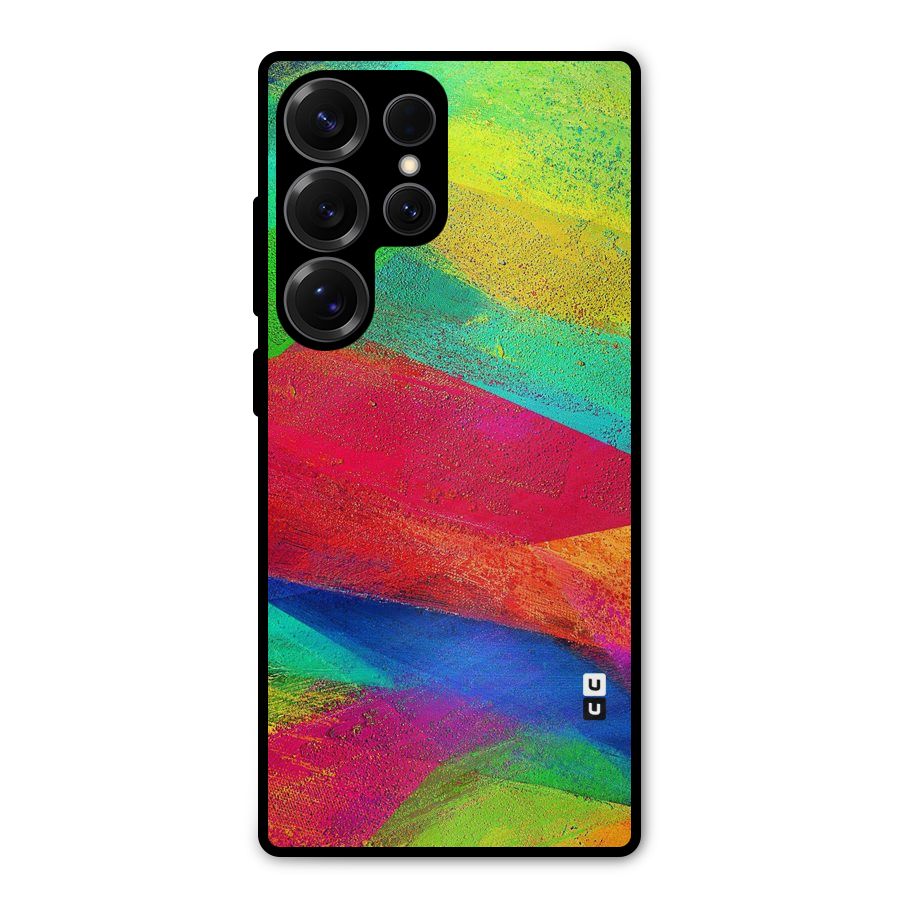 Paint Art Pattern Metal Back Case for Galaxy S25 Ultra