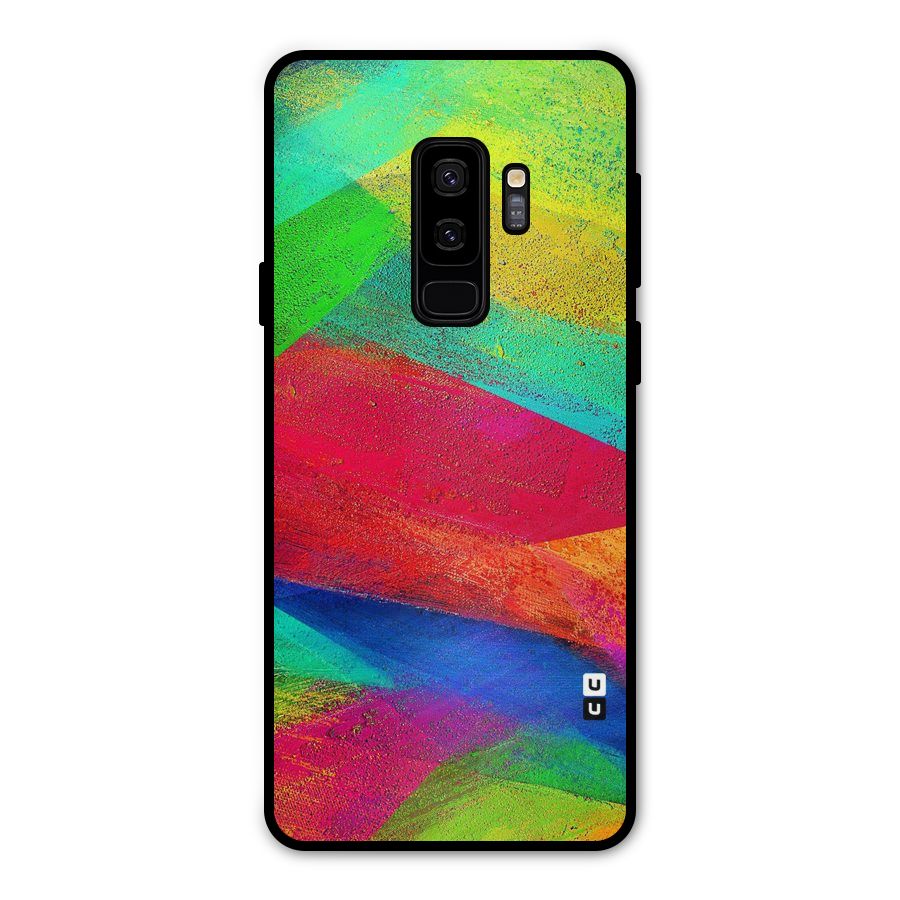 Paint Art Pattern Metal Back Case for Galaxy S9 Plus