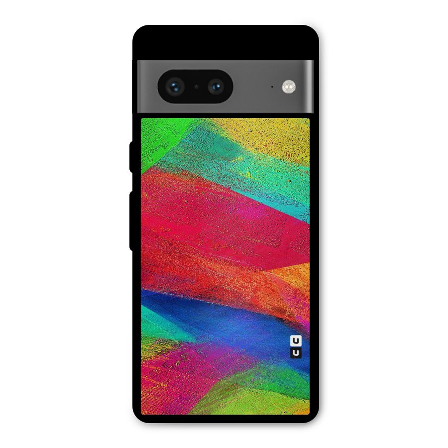 Paint Art Pattern Metal Back Case for Google Pixel 7