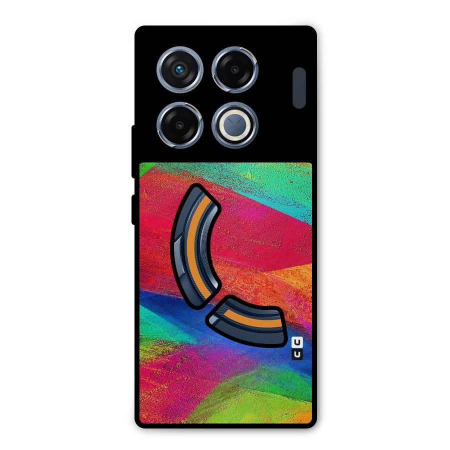 Paint Art Pattern Metal Back Case for Infinix GT 20 Pro