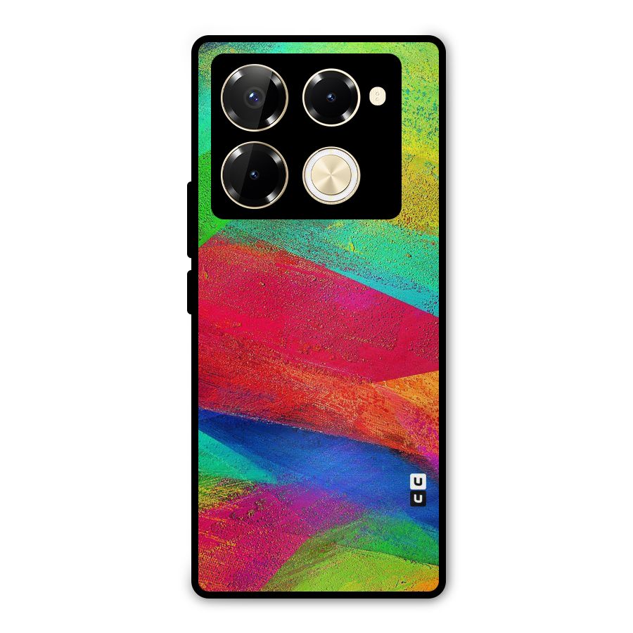 Paint Art Pattern Metal Back Case for Infinix Note 40 Pro Plus