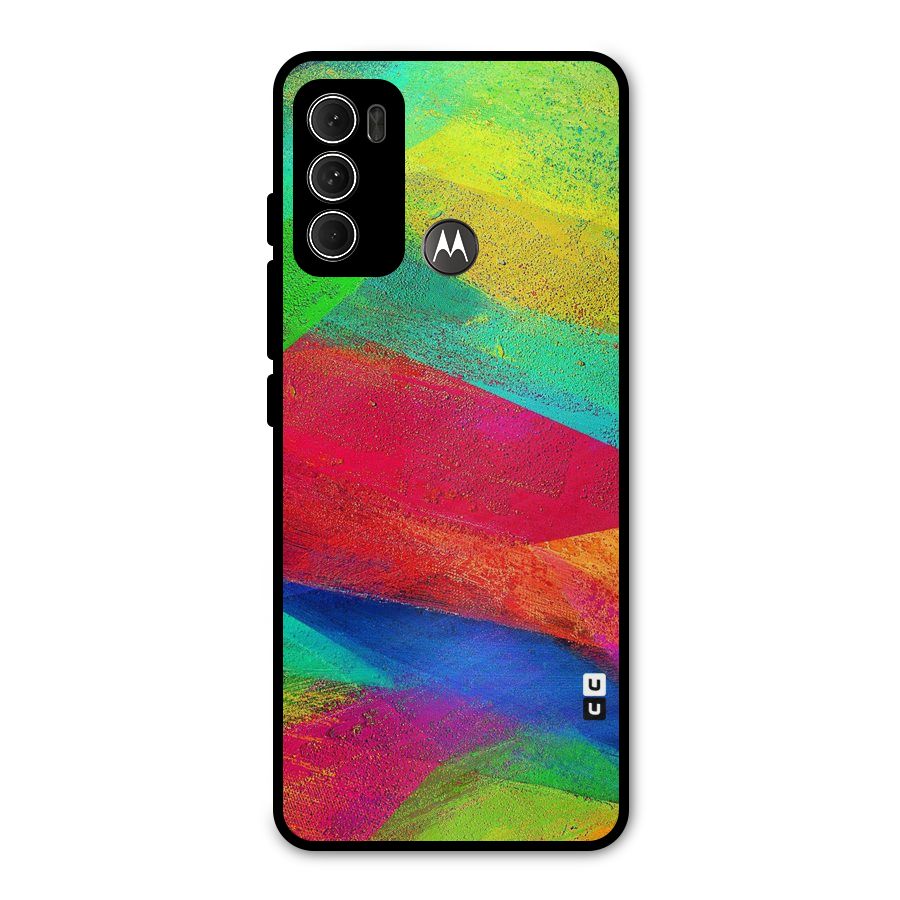 Paint Art Pattern Metal Back Case for Moto G60