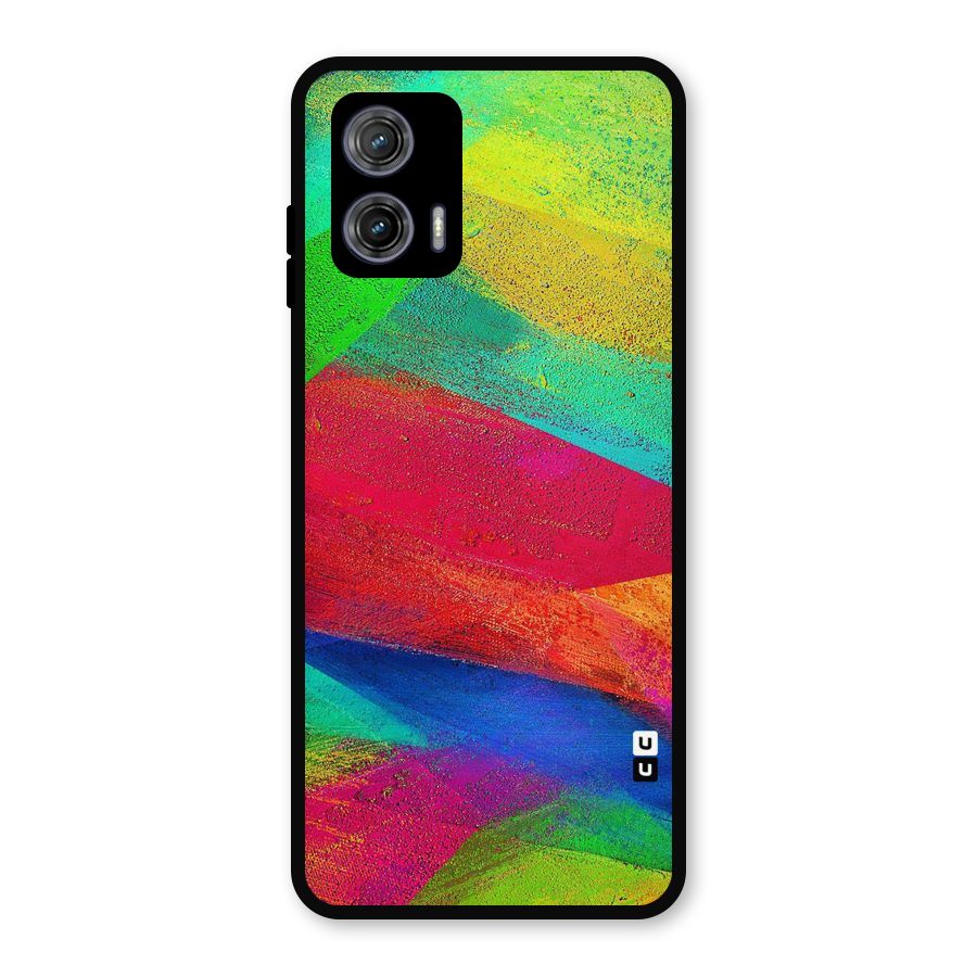 Paint Art Pattern Metal Back Case for Moto G73