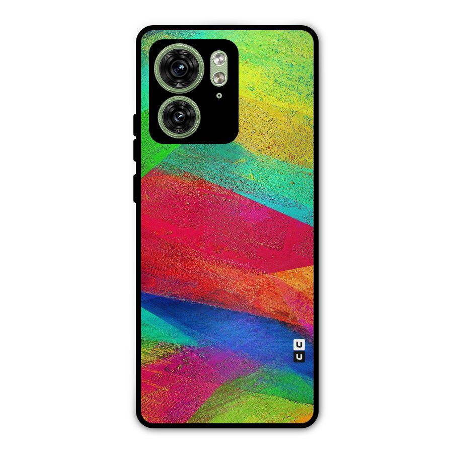 Paint Art Pattern Metal Back Case for Motorola Edge 40 5G
