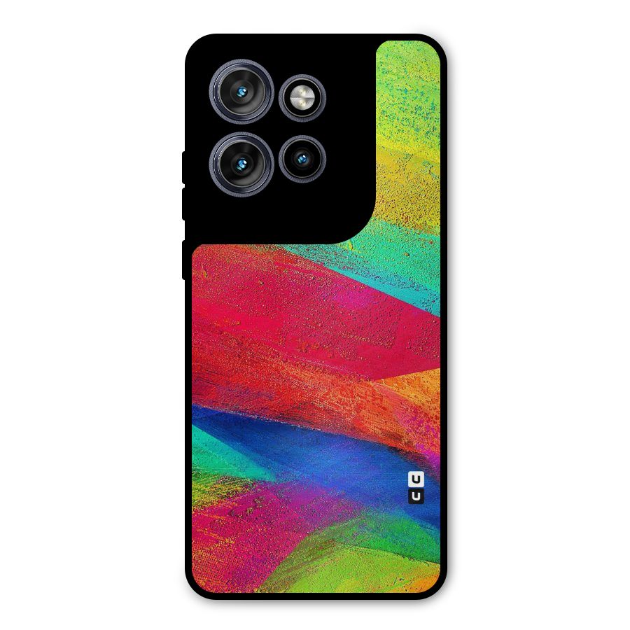 Paint Art Pattern Metal Back Case for Motorola Edge 50 Neo
