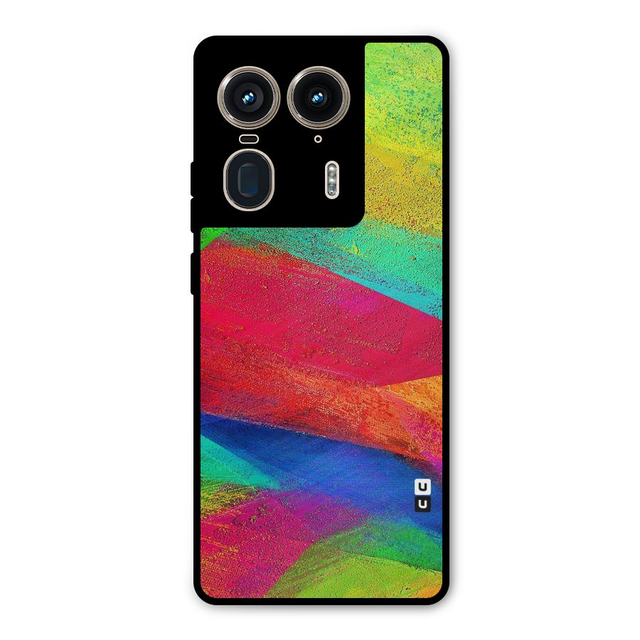 Paint Art Pattern Metal Back Case for Motorola Edge 50 Ultra