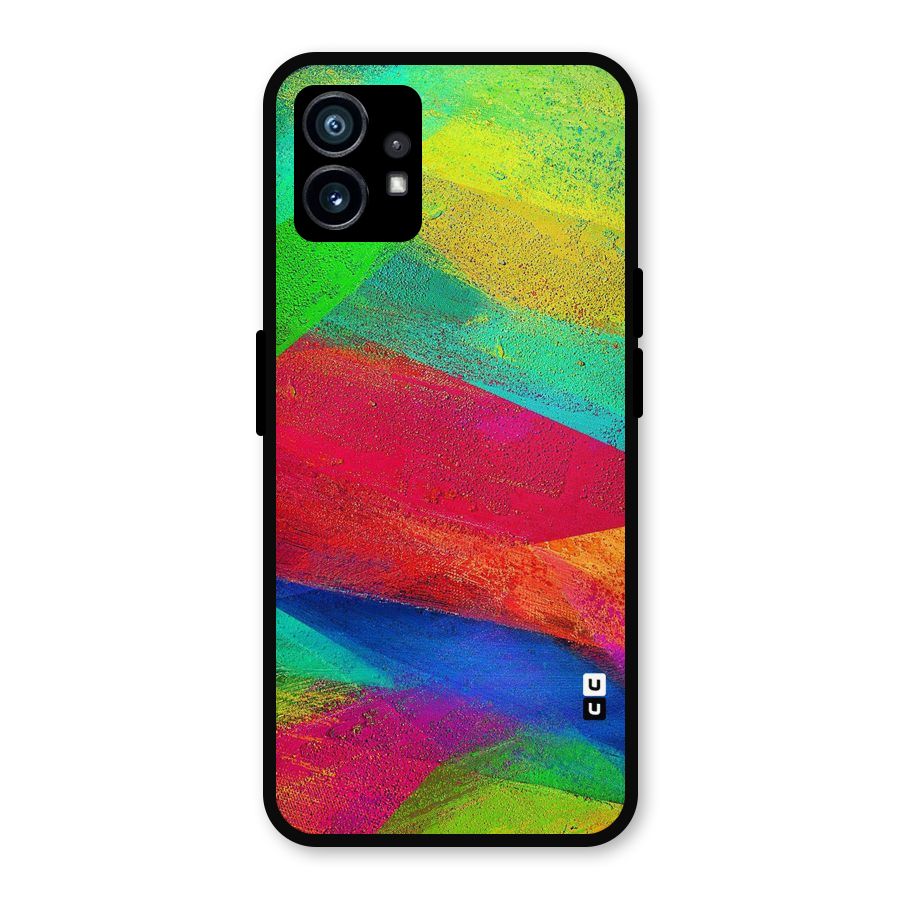 Paint Art Pattern Metal Back Case for Nothing Phone 1