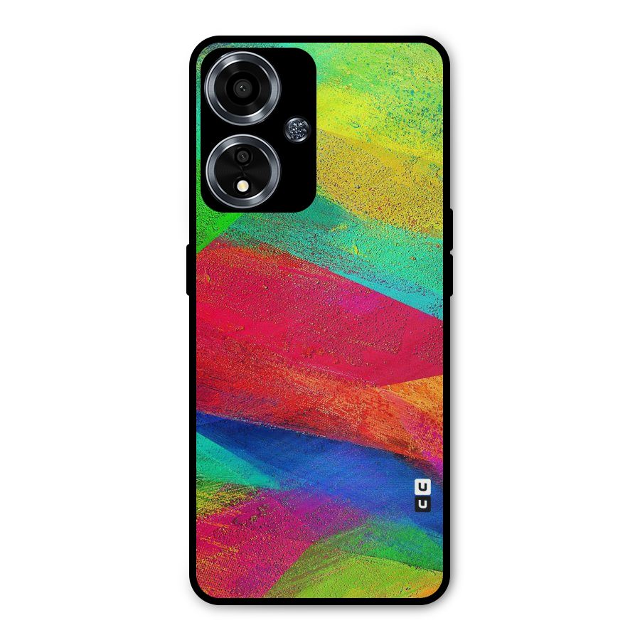 Paint Art Pattern Metal Back Case for Oppo A59
