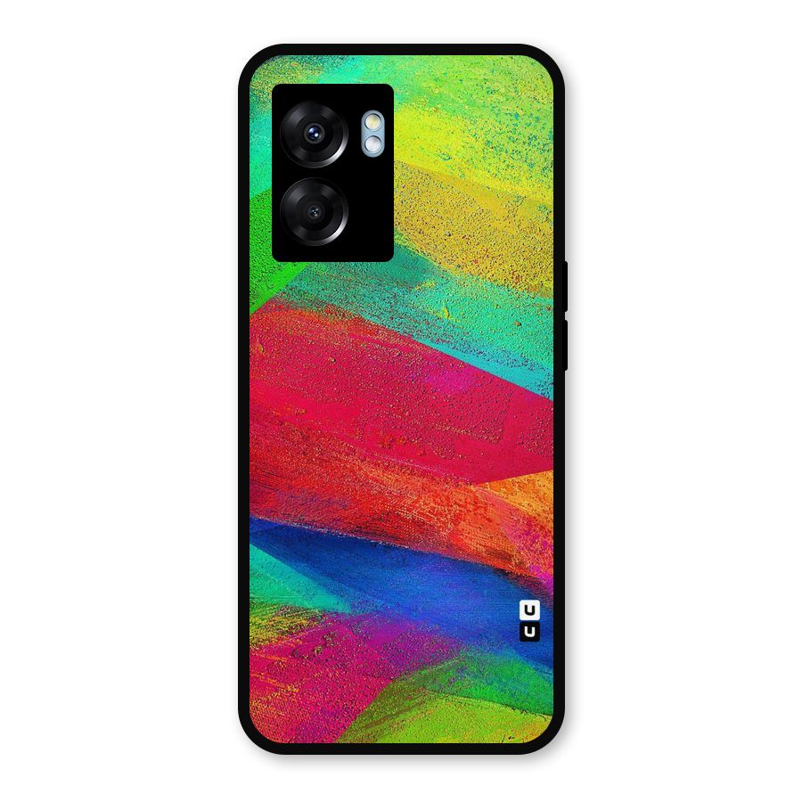 Paint Art Pattern Metal Back Case for Oppo K10 (5G)