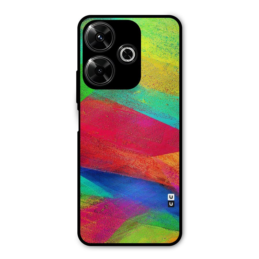 Paint Art Pattern Metal Back Case for Poco M6 Plus