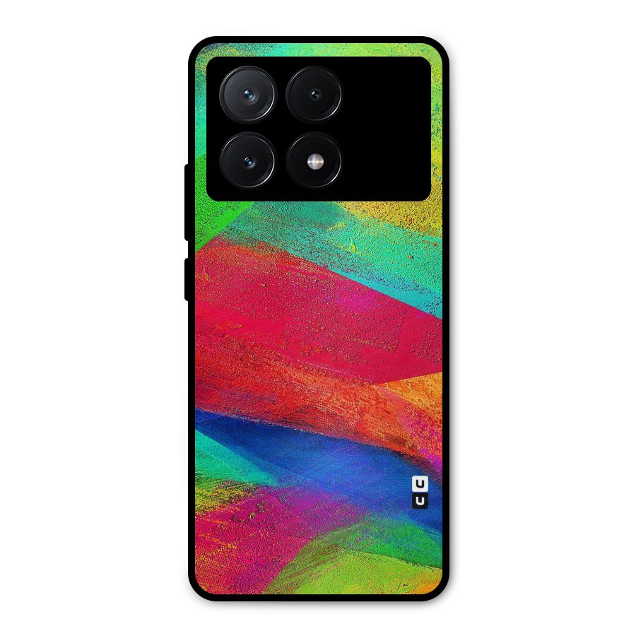 Paint Art Pattern Metal Back Case for Poco X6 Pro