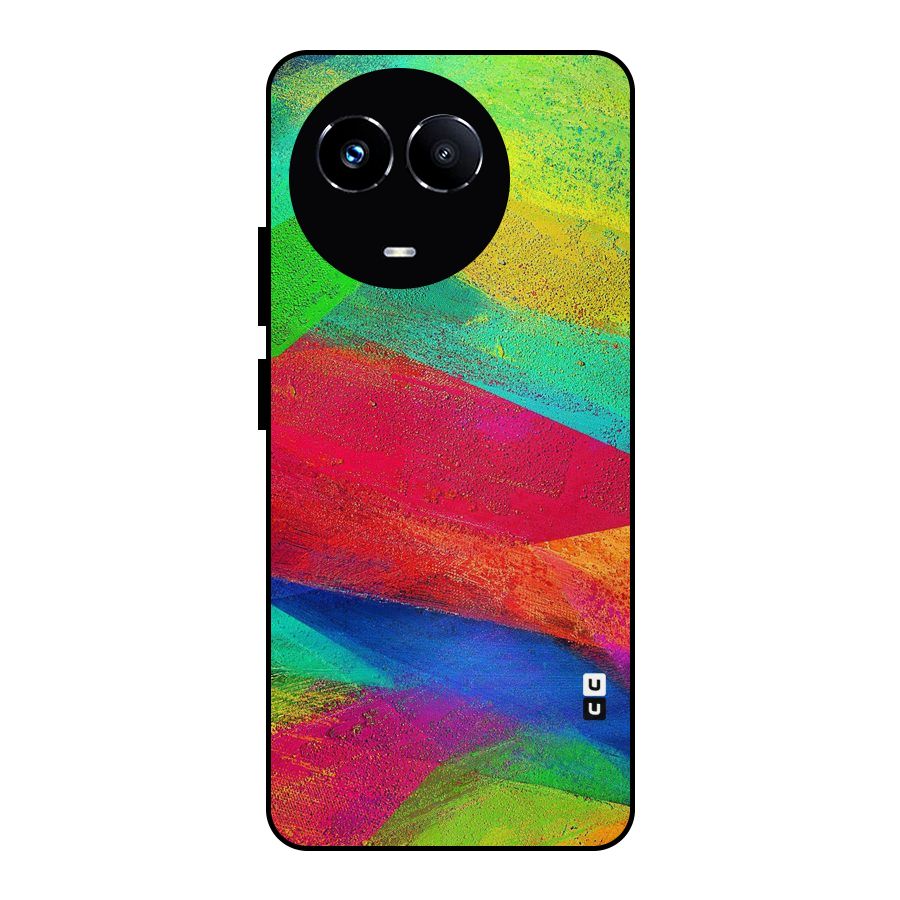 Paint Art Pattern Metal Back Case for Realme 11 5G