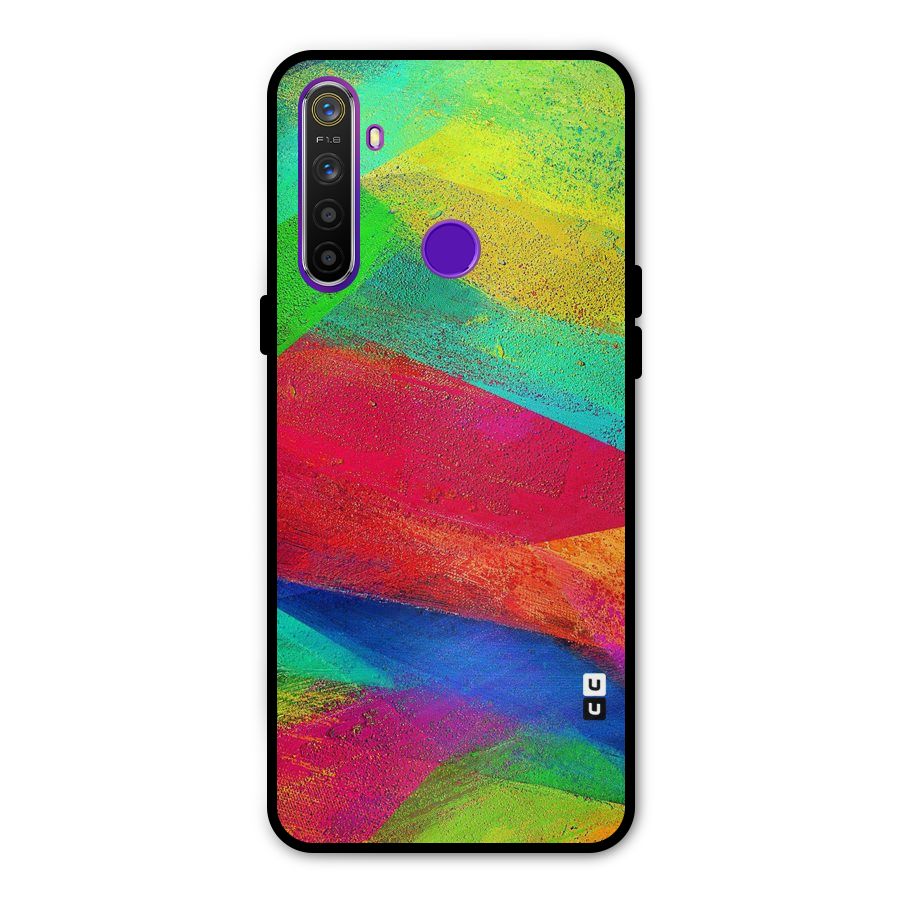 Paint Art Pattern Metal Back Case for Realme 5i