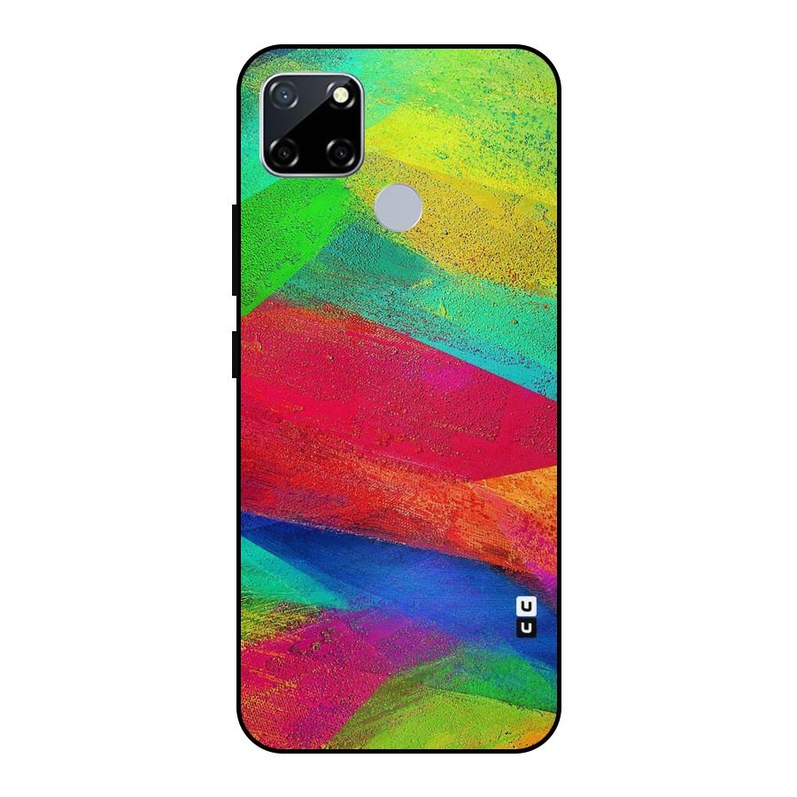 Paint Art Pattern Metal Back Case for Realme Narzo 30A