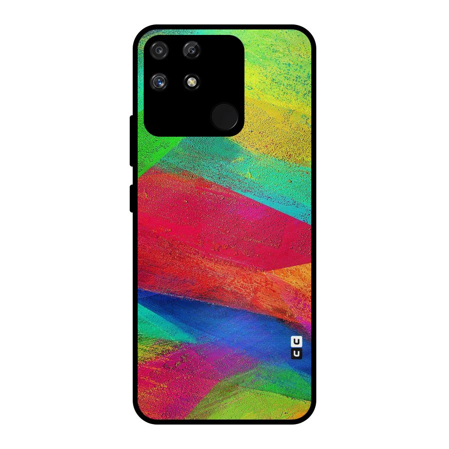Paint Art Pattern Metal Back Case for Realme Narzo 50A