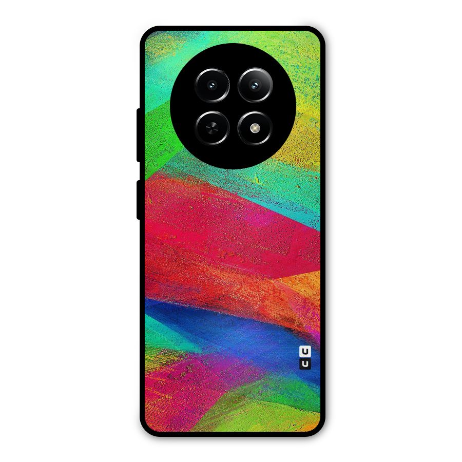 Paint Art Pattern Metal Back Case for Realme Narzo 70x 5G