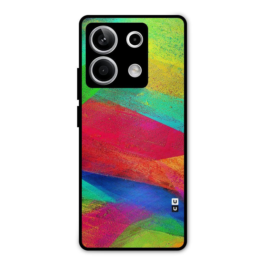 Paint Art Pattern Metal Back Case for Redmi Note 13 5G