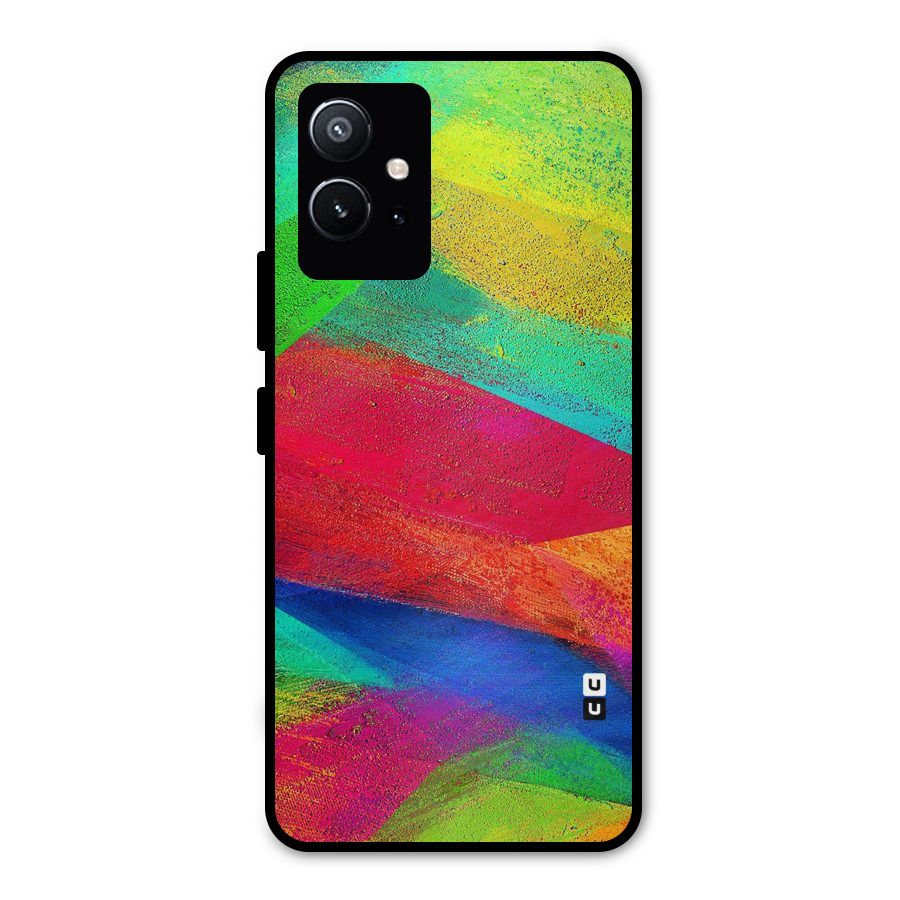 Paint Art Pattern Metal Back Case for Vivo T1 5G