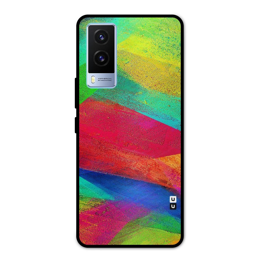 Paint Art Pattern Metal Back Case for Vivo V21e 5G