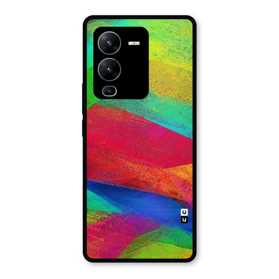 Paint Art Pattern Metal Back Case for Vivo V25 Pro