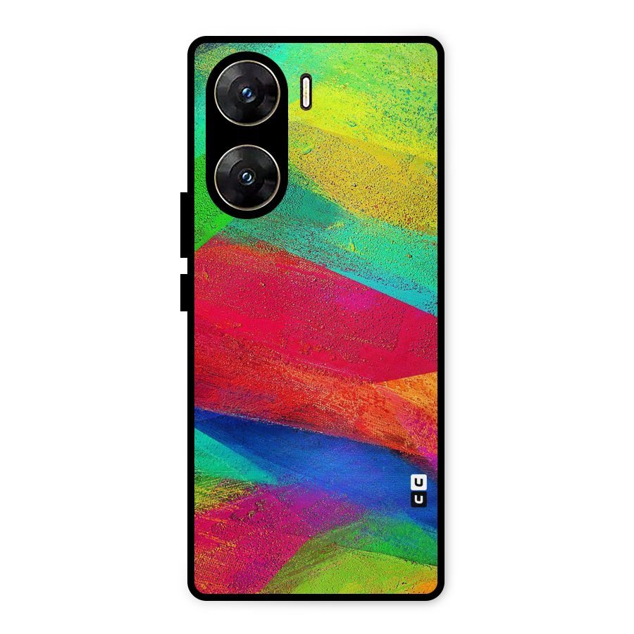 Paint Art Pattern Metal Back Case for Vivo V29e