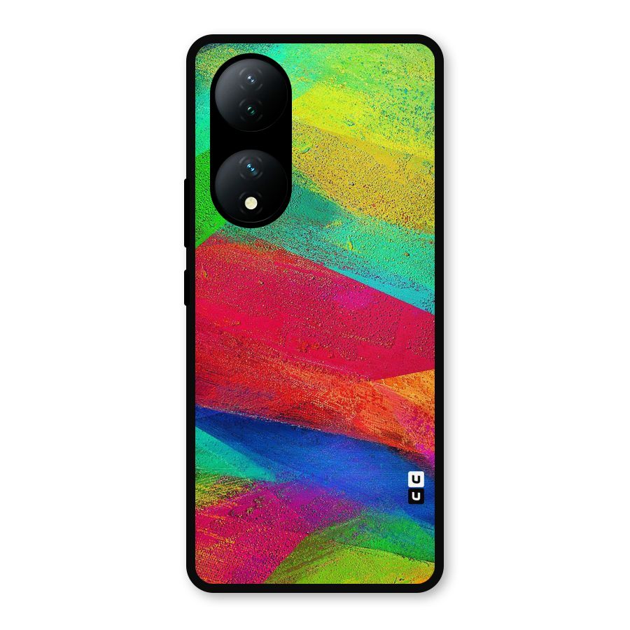 Paint Art Pattern Metal Back Case for Vivo Y100a