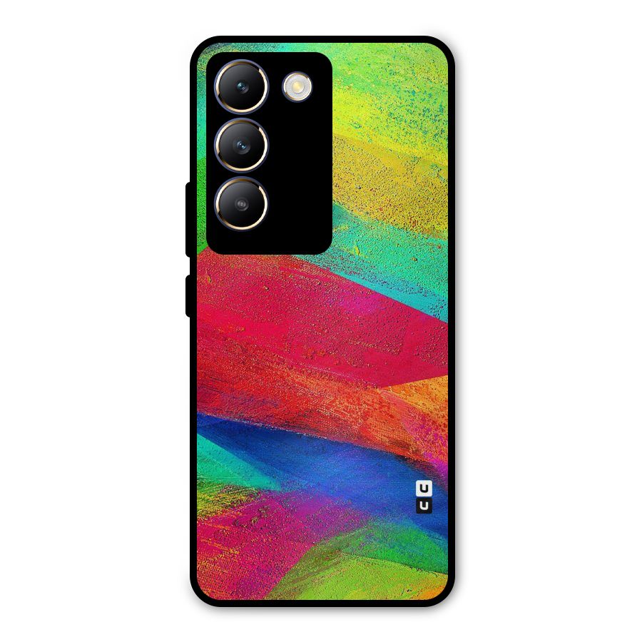 Paint Art Pattern Metal Back Case for Vivo Y200e