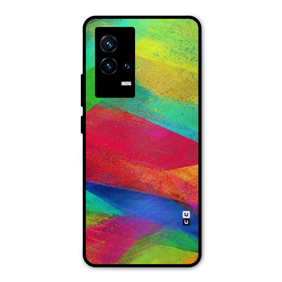 Paint Art Pattern Metal Back Case for iQOO 9 5G