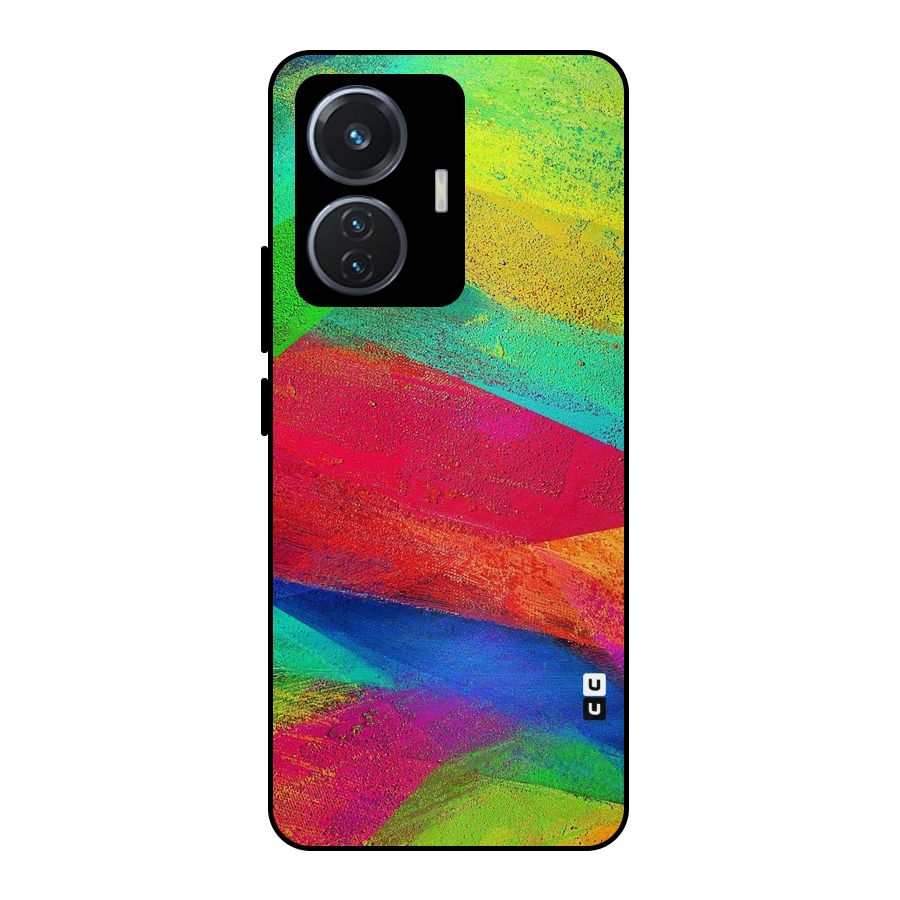 Paint Art Pattern Metal Back Case for iQOO Z6 44W