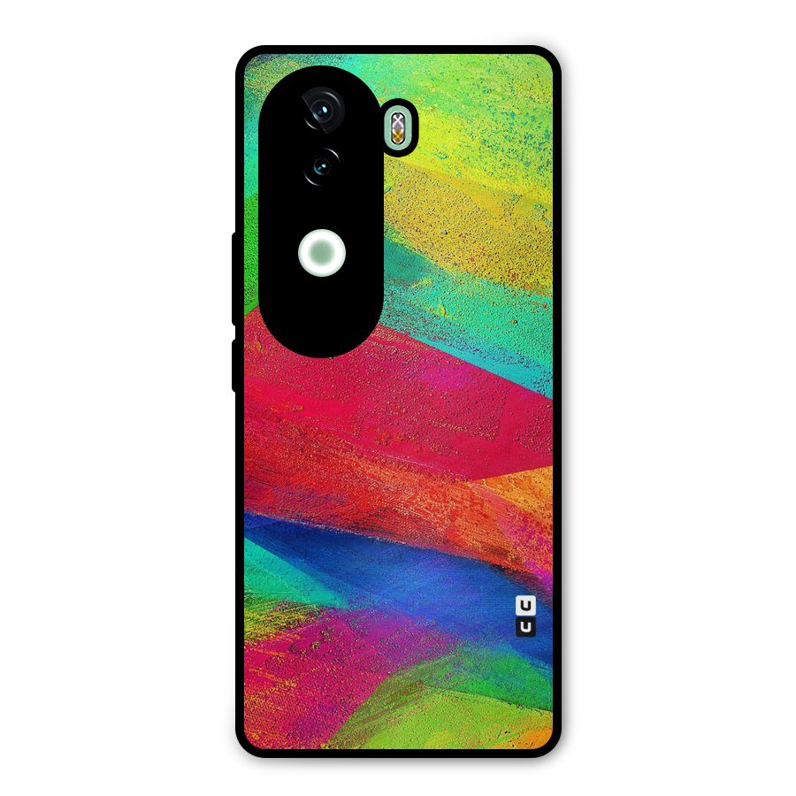 Paint Art Pattern Metal Back Case for iQOO Z9s