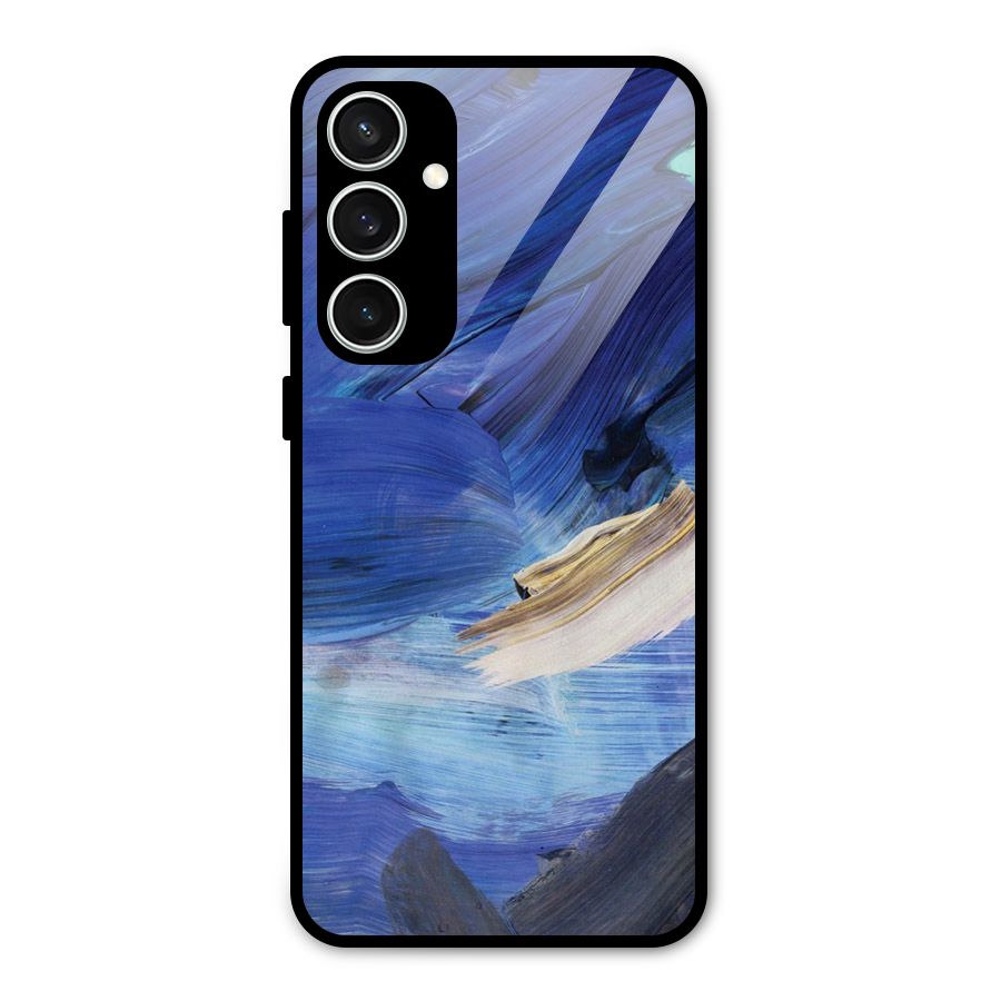 Paint Brush Strokes Glass Back Case for Galaxy S23 FE