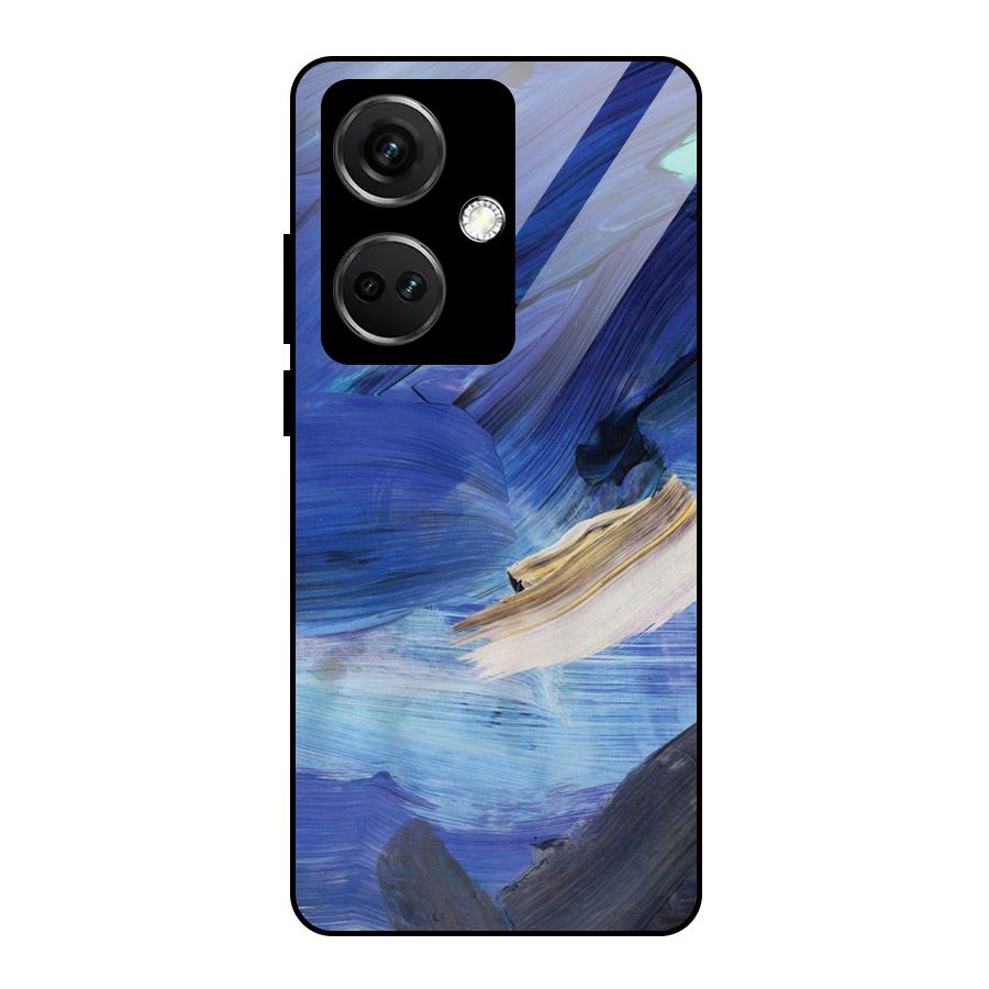 Paint Brush Strokes Glass Back Case for OnePlus Nord CE 3 5G