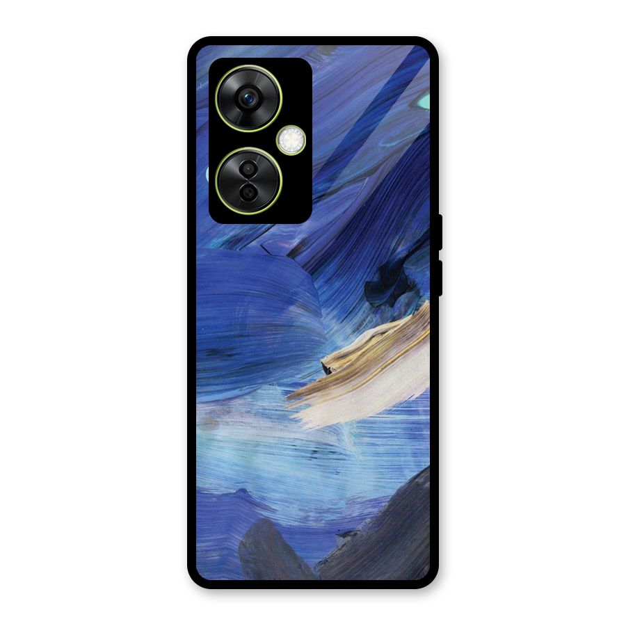 Paint Brush Strokes Glass Back Case for OnePlus Nord CE 3 Lite