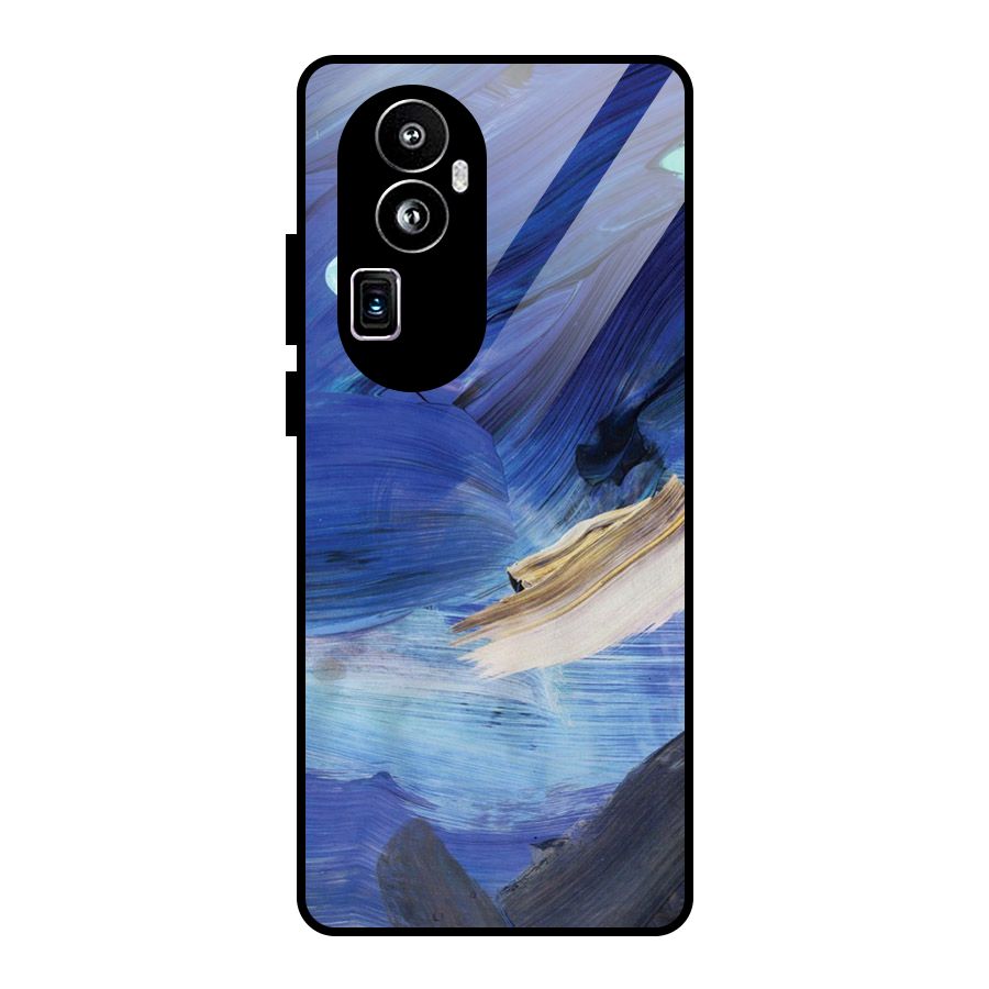 Paint Brush Strokes Glass Back Case for Oppo Reno10 Pro Plus