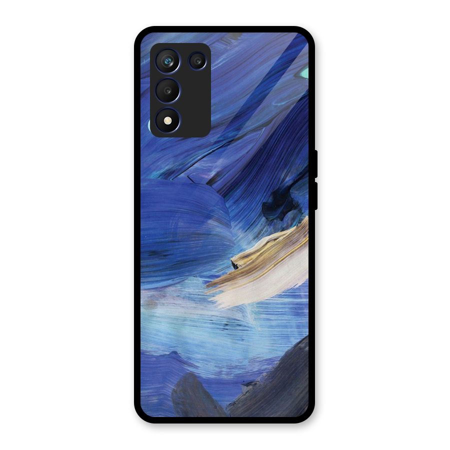 Paint Brush Strokes Glass Back Case for Realme 9 5G Speed