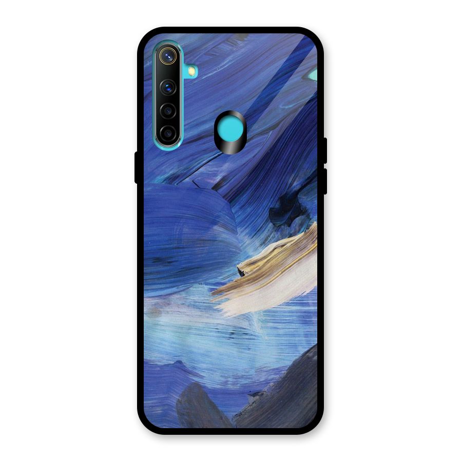 Paint Brush Strokes Glass Back Case for Realme Narzo 10